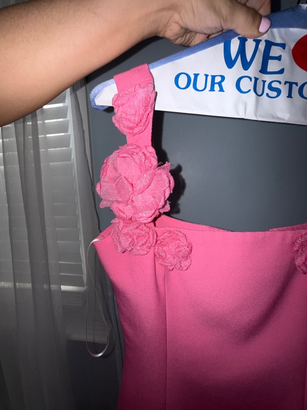 Elliatt Pink Floral Appliqué Mini Dress - Picture 3 of 7